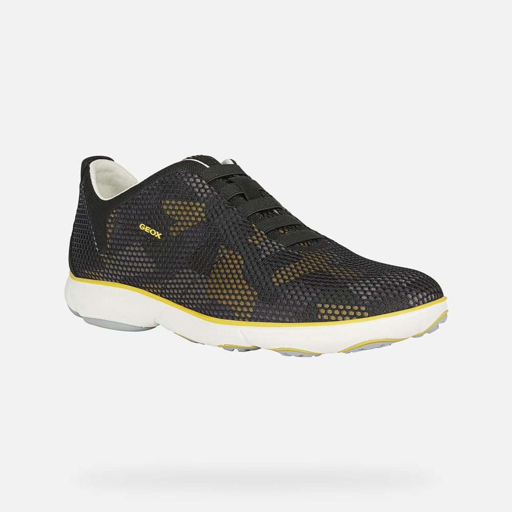 Geox Sneakers Navy/Yellow Nebula - Geox Mens Shoes - LWOVJT132